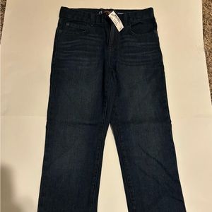 NWT Childrens Place Jeans 10 Youth Size Blue Denim Straight Leg Dark Wash Boy